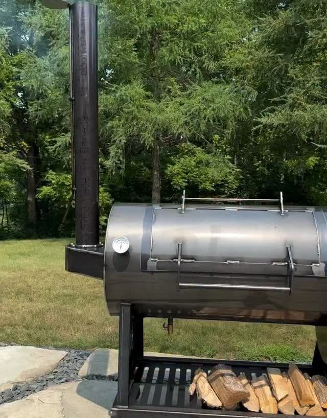 Small Block with split hardwood loaded in its rack
