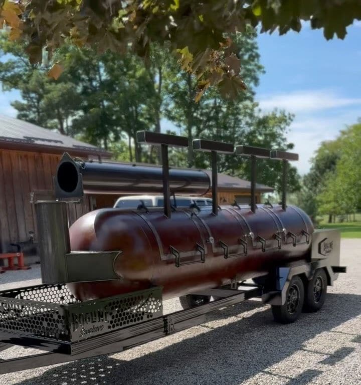1000-gallon offset on a trailer